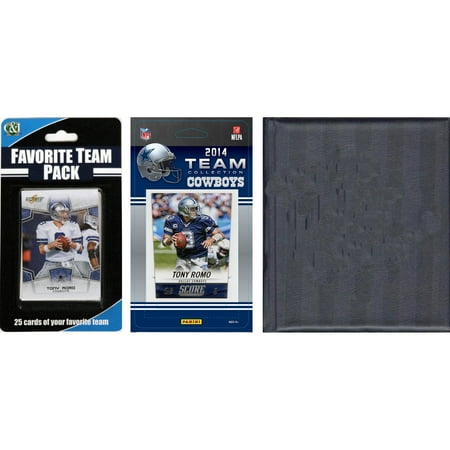 C&I Collectables NFL Dallas Cowboys Licensed 2014 Score Team Set and Favorite Player Trading Card Pack Plus Storage Album