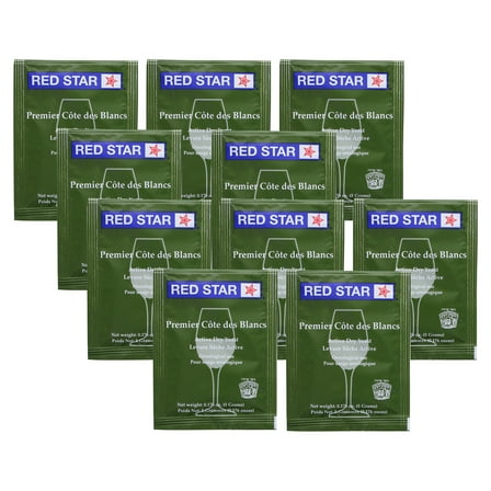 Red Star Cote des Blanc Wine Yeast, 5g - 10-Pack