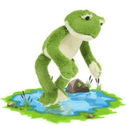 MaoGoLan Plush Frog Stuffed Animal 17.7 Cute Frog Soft Toy with White Belly