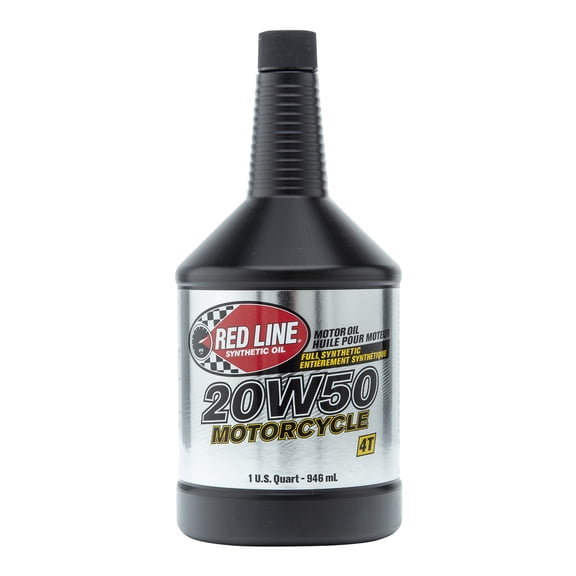 Red Line 42504 20W50 Motorcycle Oil Synthetic - 2 Quarts