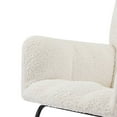 thumbnail image 5 of Williamspace Nursery Rocking Chair, Boucle Upholstered Glider Rocker Accent Chair Extra Thick Padded Cushion Seat Comfy Side Chair with High Backrest for Living Room Bedroom Offices, Beige, 5 of 7