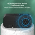 thumbnail image 2 of QualitChoice Alarm Clock Timing Device Wireless Speaker Large Screen Fine Workmanship Space Saving Multifunctional Home Supplies White Blue, 2 of 6