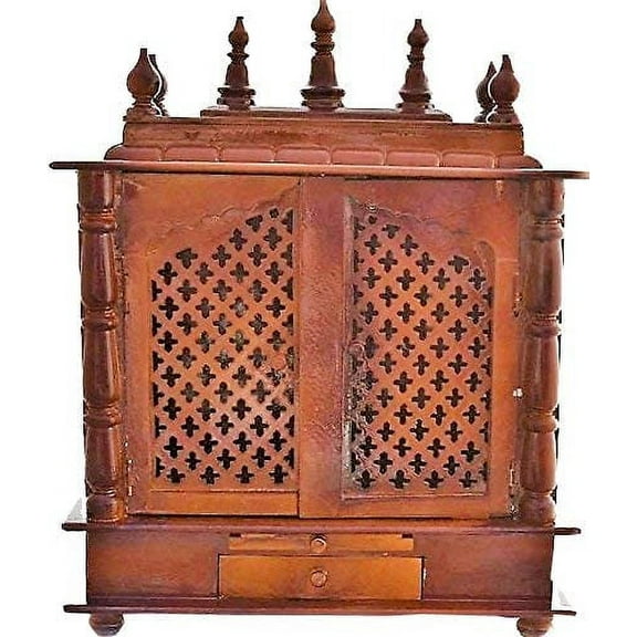 Makan Wooden Temple/Home Temple/puja mandir/Wooden Temple/Temple for Home/puja ghar/Temple/Pooja Mandir/Temple for Home/Office Temple/Navratre/Diwali Festive Season Gifts and puja