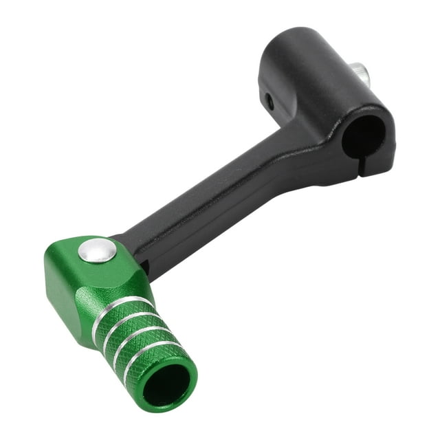 Palanca de cambio de marcha de motocicleta plegable para Bosuer Cheetah, pedal de aleación de aluminio, palanca negra con cabeza verde y anillo de tono plateado