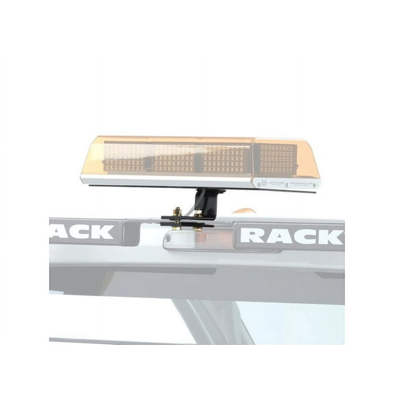 BACKRACK by RealTruck Light Bracket, 16X7" Base | Rectangle, Center Mount, Black | 91002REC | Universal w/ BACKRACK by RealTruck Frame's