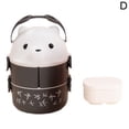 thumbnail image 1 of Cartoon Children'S Lunch Box Student Portable Microwave Heating Partition Double Layer Japanese Bento Box Plastic Lunch Box, 1 of 1
