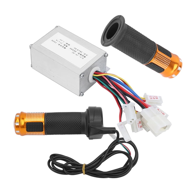 Controlador De Cepillo De Controlador De 24V 250W, Kit De Agarre Del Acelerador Del Controlador, Scooter De Bicicleta Eléctrica De Accesorios De Rendimiento Estable