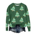 thumbnail image 2 of Merry Christmas Sweatshirts Womens Crewneck Christmas Printed Shirts Loose Long Sleeve Blouses Casual Xmas Sweatshirt Holiday Party Pullover Sweater Tops, 2 of 5