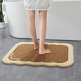 thumbnail image 6 of RBCKVXZ Microfiber Bathroom Rugs, Beige Bath Rug Boho Farmhouse Cute Aesthetics Preppy Bath Mat for Bathroom, Tub, Floor Carpet, Sink, Shower, Non-Slip, Absorbent, 35x24, 6 of 6