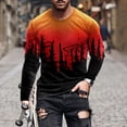 thumbnail image 1 of zanvin Hauts d'Été, Mode Homme Décontractée Chandail à Col Rond Imprimé T-Shirt à Manches Longues Blouse, 1 of 3