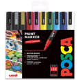 thumbnail image 1 of POSCA PC-3M Paint Marker Art Pens - 0.9-1.3mm - Pack of 10 - Essential Set in Wallet, 1 of 5