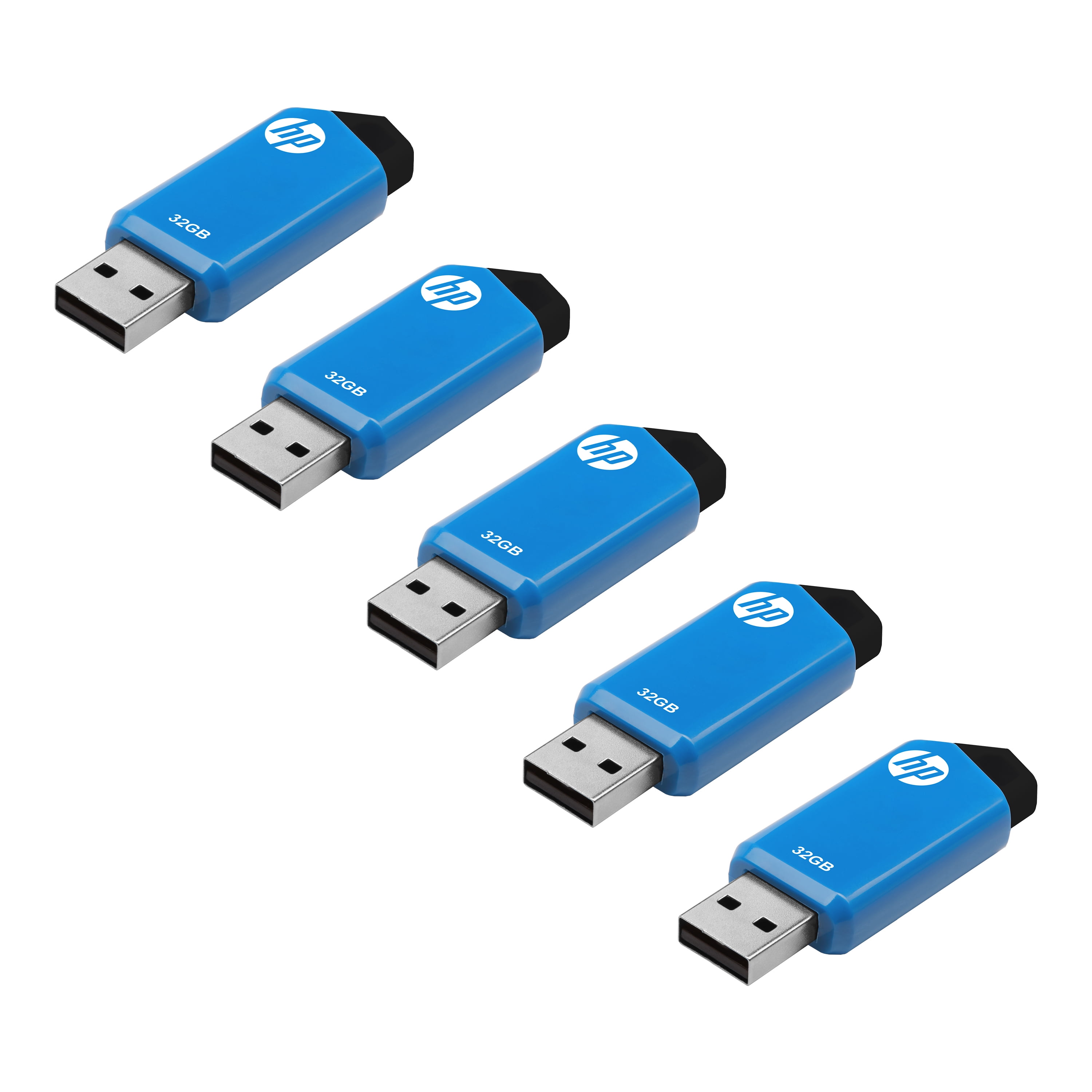 HP 32GB v150w USB 2.0 Flash Drive 5-Pack
