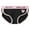 Black, variant on Paiwinds Women‘s Mid Waist Comfort Briefs - Breathable Trendy Underwear with Playful Heart Pattern for Daily Style (M-2XL, 5 Colors)