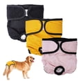 thumbnail image 1 of Dinheiro Pañal lavable para perras - pañal reutilizable para perritos calientes de alta calidad - pañal para perros altamente absorbente - pañal para incontinencia de mascotas con hebilla, 1 of 5