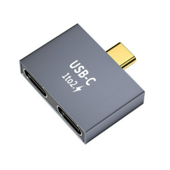1 to 2 USB C Male to Dual USB C Female Data Transfer Type-C PD Splitter N8B4