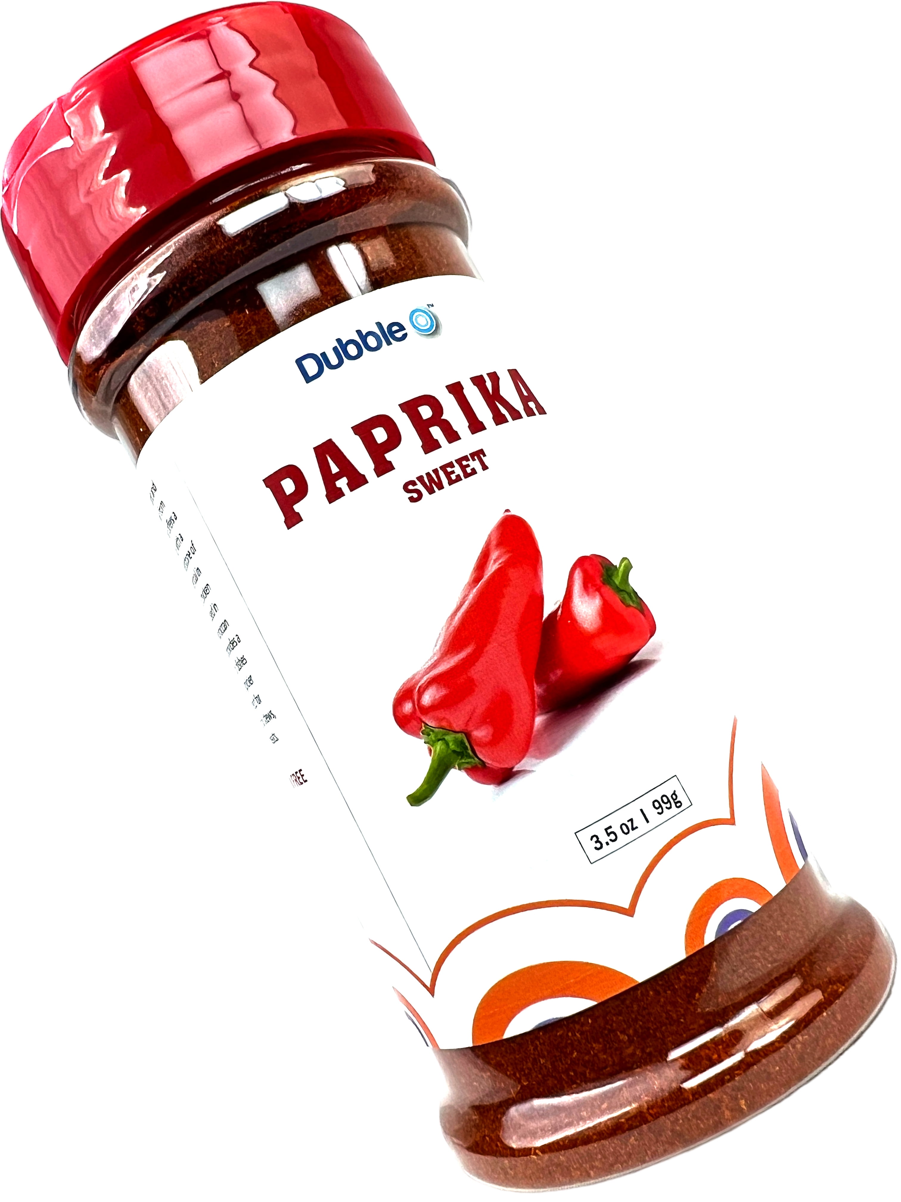 Ground Sweet Paprika Powder - 3.5 oz.    Non GMO, Kosher, Halal, and Gluten Free    Dubble O Brand
