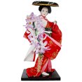 thumbnail image 1 of Figura humana de 12 pulgadas, figura de geisha, muñeca de kimono de seda, adornos de estilo de boda para restaurante, regalos decorativos de escritorio, 1 of 6