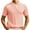 Pink, variant on ohmzyzo Mens Knit Polo Shirts Ribbed Short Sleeve Regular Fit Golf Shirts Breathable Solid Color Blouse Tees Casual Button Down Lapel Tee Tops Blue XXL