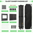 thumbnail image 6 of Hoteel Pop up Canopy, Pop up Party Tent with 6 Removable Sidewalls, Outdoor Event Gazebo, Commercial Canopy Tents for Parties Wedding, 6 of 8