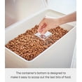 thumbnail image 4 of Yamazaki Home Rolling Airtight Pet Food Container (25 lbs.), White, Polypropylene, Extra Large, 6.6 gallons, 25 liters, Airtight, Wheels, No Assembly, 4 of 7