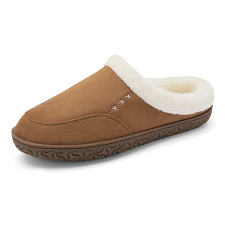 

Bruno Marc Men s House Slippers for Men Indoor Outdoor Memory Foam Slip-on Warm Fuzzy Non-Slip Bedroom House Shoes SBSL226M KHAKI Size 12