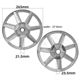 thumbnail image 4 of Compresseur d'Air Tête de Machine Roue à Mâcher Rainure Unique Roue Triangulaire Poulie Aluminium 2065 Tête de Pompe à Double Cylindre, 4 of 6