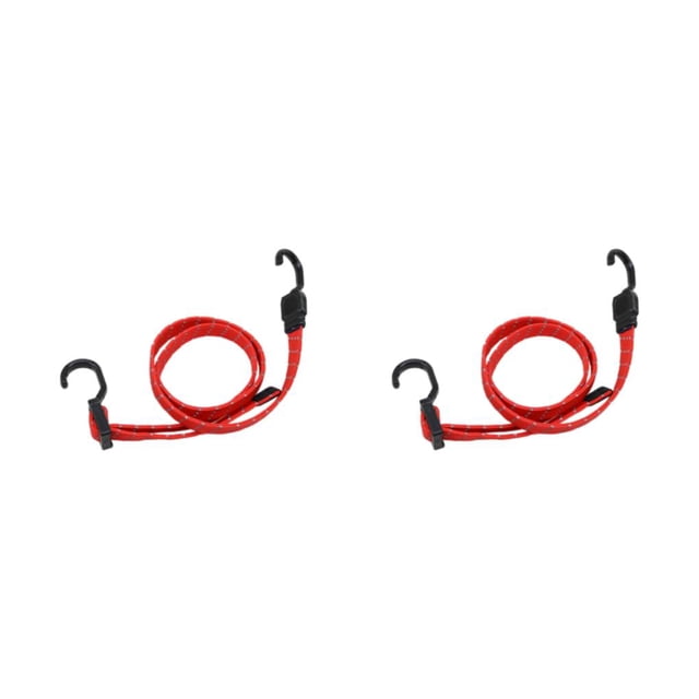 ZheElen 1/2/3/5 Durable Luggage Rope - Secure And Weather-resistant For Travel Easy Installation Straps With Hook Reflective red 120cm 2PCS