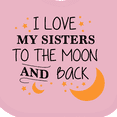 thumbnail image 4 of Inktastic I Love My Sisters to the Moon and Back Boys or Girls Baby Bib, 4 of 4