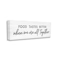 thumbnail image 3 of Food Tastes Better All Together Phrase Inspirational Graphic Art Gallery Wrapped Canvas Print Wall Art, 3 of 7