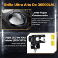 thumbnail image 2 of 2 Faros Auxiliares Led Alta/baja Luz 80w Para Auto Moto Malubero Malu1811, 2 of 3