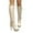 Beige, variant on Lovskoo 2024 Women's Over-The-Knee Boots Round Toe Stiletto European/USA Fall/Winter Interlock Tie Super High Heels Waterproof Platform High Boots Beige