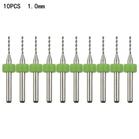 

BCLONG 10pcs Circuit Board PCB Drill Bits Kit Carbide Tungsten Steel Drill Bit Set