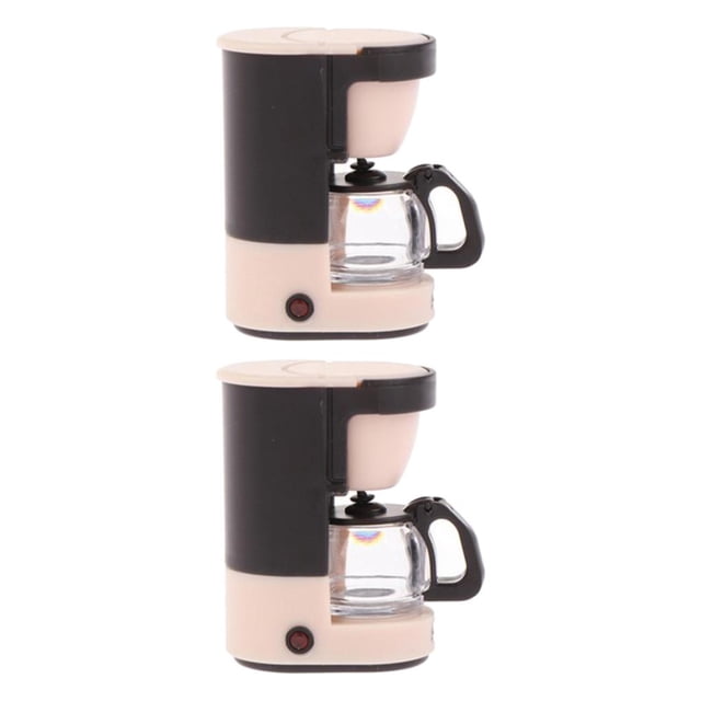 Vogacara Simulation Coffee Machine 1/12 Scale Decoration for Accs Pink Tipo 1 2Conjunto