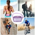 thumbnail image 4 of Unique Bargains 1 Pc Clear Double Pull Style Running Waist Pack for Hiking Gym Light Purple TPU, 4 of 4