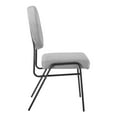 thumbnail image 3 of Modway Craft 18.5" Upholstered Fabric Dining Side Chair in Light Gray (Set of 2), 3 of 10
