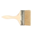 thumbnail image 3 of Pinceles de pintura con de , apto para acrílico, tiza, a base de aceite, látex, , acuarela, cera, barniz, y duradero, 4 - 5 pulgadas Colco pincel de madera beige, 3 of 8