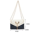 thumbnail image 2 of Bolsos cruzados de Color contrastante para mujer DQrwqpou con cadena y borlas de lentejuelas, 2 of 6
