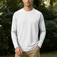 thumbnail image 2 of Linfrsh Men’s Shirts Mens Long Sleeve Tee Shirts Stretch Crew Neck Tee Shirts Casual T Shirts for Men, 2 of 5