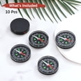 thumbnail image 4 of Uxcell 40mm Mini Compass [10PCS] - Pocket Oil Filled Small Compass for Hiking & Camping, 4 of 6