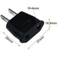 thumbnail image 4 of 6pcs Socket Plug Adapter Europe EU Euro to US Travel Charger AC Power Converter，US 2 pin Plug to EU 2 Hole Socket Power Jack Wall Plug Converter Travel Adapter,4.0mm Hole, 4 of 7