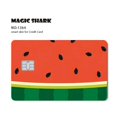 thumbnail image 1 of 1pc Watemelon Gold Coin Hunter Anime Cartoon Smile Matte Front Cover Sticker Film Skin for Metro Debit Credit Card, 1 of 7
