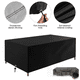 thumbnail image 1 of Funda para jardín al aire libre, funda para muebles de mesa de jardín, funda de tela Oxford 210D, funda impermeable, funda protectora solar para mesa y silla, 1 of 5