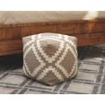 thumbnail image 2 of Ashley Geometric Cube Pouf in Gray, 2 of 2