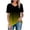 Jaune, variante sur Scyoekwg Hauts d'Été pour Femmes T-shirt Graphique à Dégradé Col en V T-shirt Régulier Hauts pour Dames Ample Manches Courtes Hauts Décontractés Confortables Blouses (Multicolore,P)