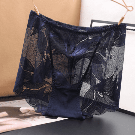 Fulorrnie Underwear for Women Plus Size High Waist Comfort Panties Cute Elastic Stretchable Adaptable Panty  Dark Blue  8