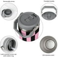thumbnail image 4 of Large Capacity Car Cup 30 Oz Pink Chessboard Checkered Stainless Steel Flip Straw Travel Tumbler Coffee Mug Hand Drawn Insulated Water Bottle Tumbler with Lid And Straw LeakProof, 4 of 6
