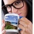 thumbnail image 2 of 3drose, Usa, California, Dana Point. the Pacific Ocean., 15oz Two-tone Blue Mug, 2 of 6