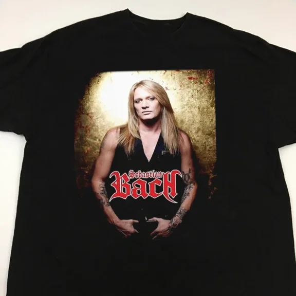 RARE New Sebastian Bach Time Cl4 Shirt Black unisex S-234XL B060