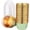 Light Green/Gold, variant on Gold Cupcake Cups with Lids,3.5 oz 50pcs Disposable Aluminum Foil Muffin Liners, Oven-safe Mini Baking Cups, Muffin Cups Ramekin Containers Holder for Wedding Birthday Party Picnic