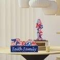 thumbnail image 6 of Fourth of July Table Decoration, Patriotic Table Centerpiece Sign Wooden Independence Day Gift Happy Senior 2022 for Patriotic Party Dinner Coffee Table Topper House School Classroom, 7.87 x 4.72 In, 6 of 16